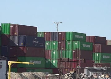 B-Roll - Long Beach Sea Port