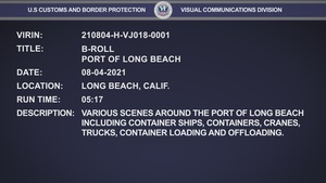 B-Roll - Long Beach Sea Port