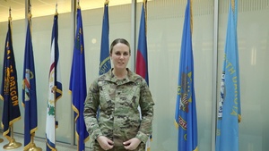 SPC Amber Cobena - Army Beat Navy shout out to Houston, TX