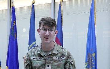 SPC Ty Dunleavy - Army Beat Navy shout out to Tampa, FL