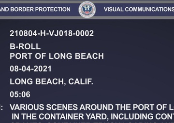 B-Roll - Long Beach Sea Port