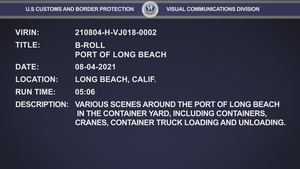 B-Roll - Long Beach Sea Port