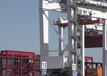 B-Roll - Long Beach Sea Port