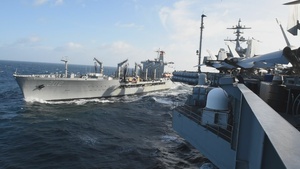 USS Carl Vinson (CVN 70) Conducts Replenishment-at-Sea with USNS Yukon