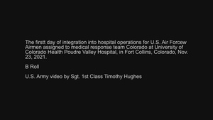Department of Defense Airmen integrate into Colorado hospital's day-to-day operations