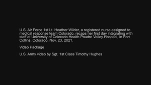 Department of Defense Airmen integrate into Colorado hospital's day-to-day operations