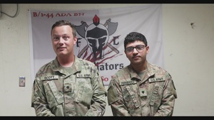 Thanksgiving Greetings from Deployed 69th ADA Soldiers