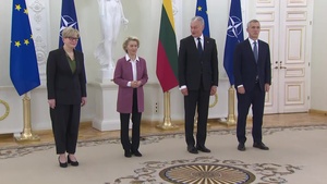 President of Lithuania welcomes NATO Secretary General and President of the European Commission