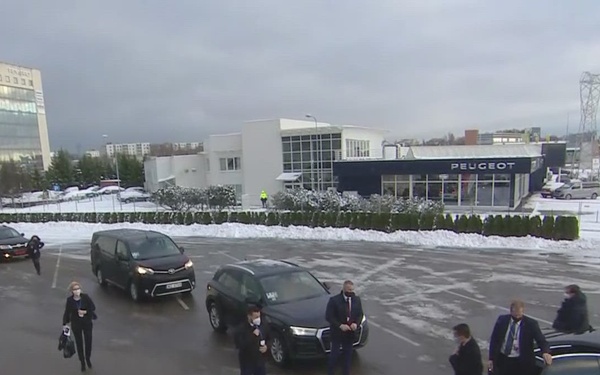 Italian Foreign Minister arrives at the ATTA Convention Centre for the meeting of NATO Foreign Ministers (Day 1)
