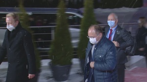 Romanian Foreign Affairs Minister arrives at the ATTA Convention Centre for the meeting of NATO Foreign Affairs Ministers in Riga (Day 2)