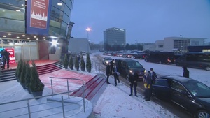 Dutch Foreign Affairs Minister arrives at the ATTA Convention Centre for the meeting of NATO Foreign Affairs Ministers in Riga (Day 2)