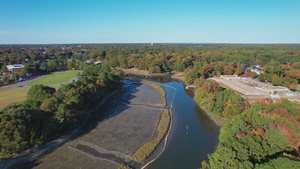 Autumn Norfolk and VA Beach Waterways Aerial B-Roll