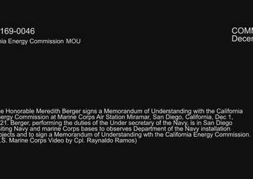 California Energy Commission MOU