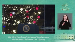 First Family and Second Family Attend National Christmas Tree Lighting