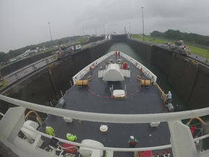 USCGC Stone transits through Panama Canal