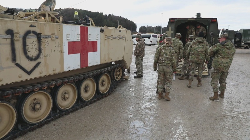 1st Infantry Division medics prepare for multinational exercise Combined Resolve XVI
