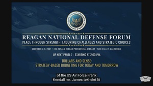 Air Force Secretary Discusses Strategy-Based Budgeting