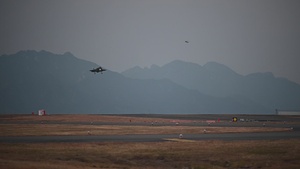 F-35A Lightning IIs from Eielson AFB arrive at Iwakuni in support of Operation Iron Dagger