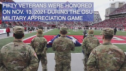 Ohio National Guardsmen, Recruits and Veterans Honored at OSU Military Appreciation Game