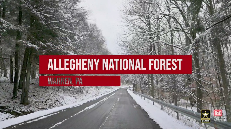 Winter drive through Allegheny National Forest