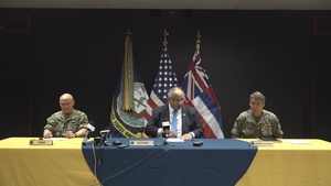 Secretary of The Navy Hosts Press Conference