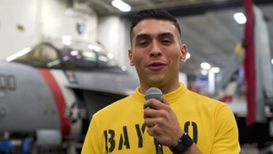 USS Carl Vinson (CVN 70) Sailors Send Holiday Regards to their Families