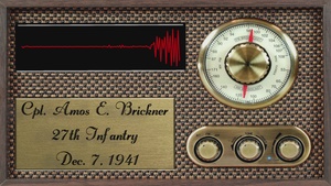 “In Their Own Words” - Cpl. Amos E. Brickner