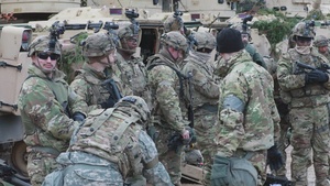 1-4CAV Scouts ahead during Combined Resolve XVI