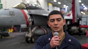 USS Carl Vinson (CVN 70) Sailors Send Holiday Regards to their Families