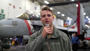 USS Carl Vinson (CVN 70) Sailors Send Holiday Regards to their Families