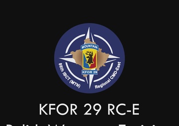 KFOR RC-E Polish Troops Host Weapons Training for U.S. Army Counterparts
