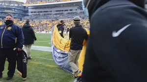 OS1 Giavanni Walker sings National Anthem