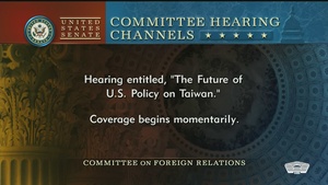 DoD Official Speaks to Senate on Taiwan Policy