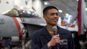 USS Carl Vinson (CVN 70) Sailors Send Holiday Regards to their Families
