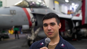 USS Carl Vinson (CVN 70) Sailors Send Holiday Regards to their Families