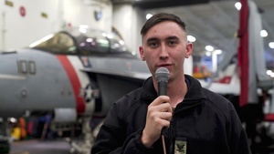 USS Carl Vinson (CVN 70) Sailors Send Holiday Regards to their Families