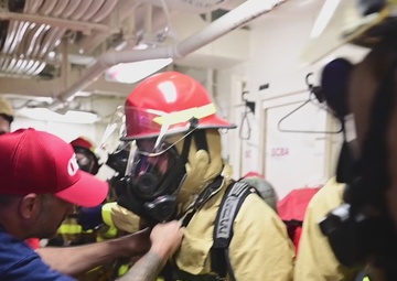 USCGC Stone conducts damage control training drills