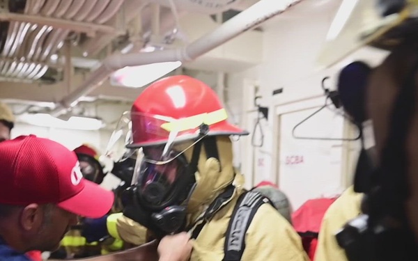 USCGC Stone conducts damage control training drills