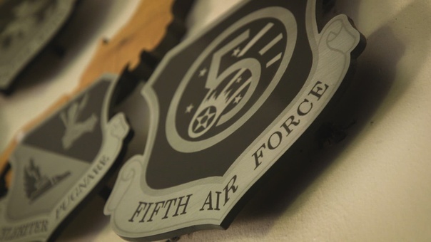 WW2 USAAF 5th Air Force Patch In US Army Air Force (USAAF Badges - Foto 2