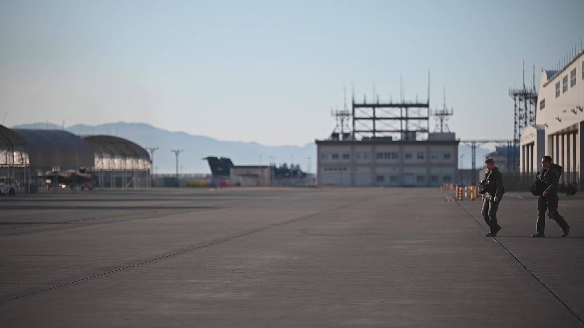 U.S. Airmen from the 354th Air Expeditionary Wing generate sorties during Operation Iron Dagger on Marine Corps Air Station Iwakuni, Japan, Dec. 7, 2021. This dynamic force employment demonstrates the 354th AEW’s ability to rapidly mobilize and deploy fifth generation airpower across the Indo-Pacific theater. (U.S. Air Force video by Airman 1st Class Jose Miguel T. Tamondong)
