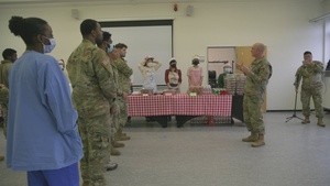Religious outreach services hosts ‘Holiday Seoul Food’ lunch for single service members - B Roll and Interviews