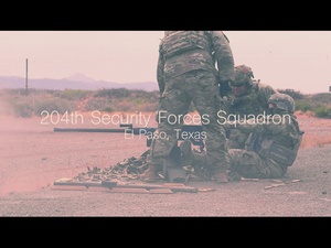 204th Security Forces Squadron Fires the .50 Cal