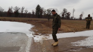 Marine participates in cold-water immersion training at Fort McCoy during CWOC, Part IV