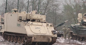 U.S. Army fire support elements support field artillery movements during Combined Resolve XVI B-ROLL