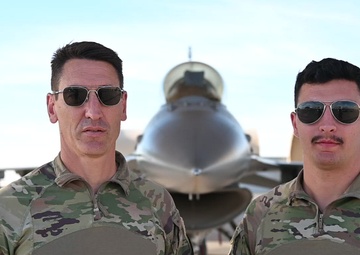Senior Master Sergeant Steve Veers and Airman First Class Isac Veers, Holiday Greeting