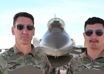 Senior Master Sergeant Steve Veers and Airman First Class Isac Veers, Holiday Greeting