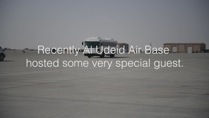 Former NBA Players Visit Al Udeid Air Base