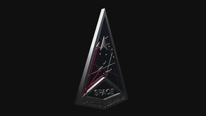 Space Operations Command Emblem in 3D, 60 second version