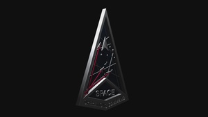 Space Operations Command Emblem in 3D, 2 minutes