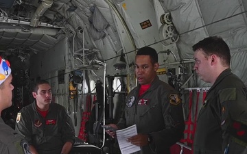 Santa 63 brings love from above aircrew b-roll